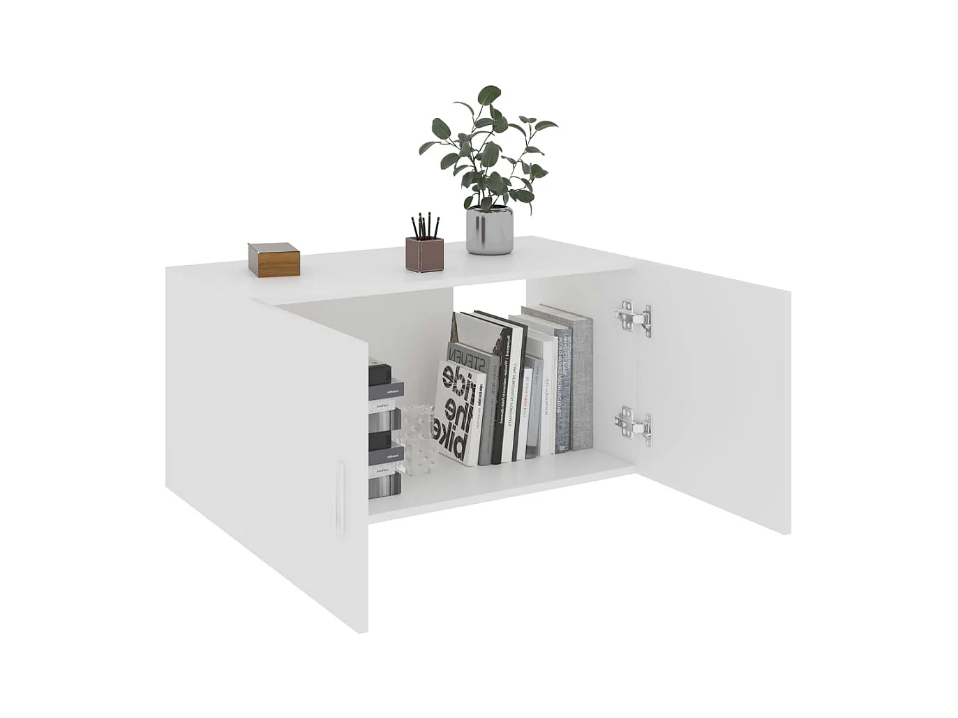 Wandkast Wit 80x39x40 cm Technisch hout