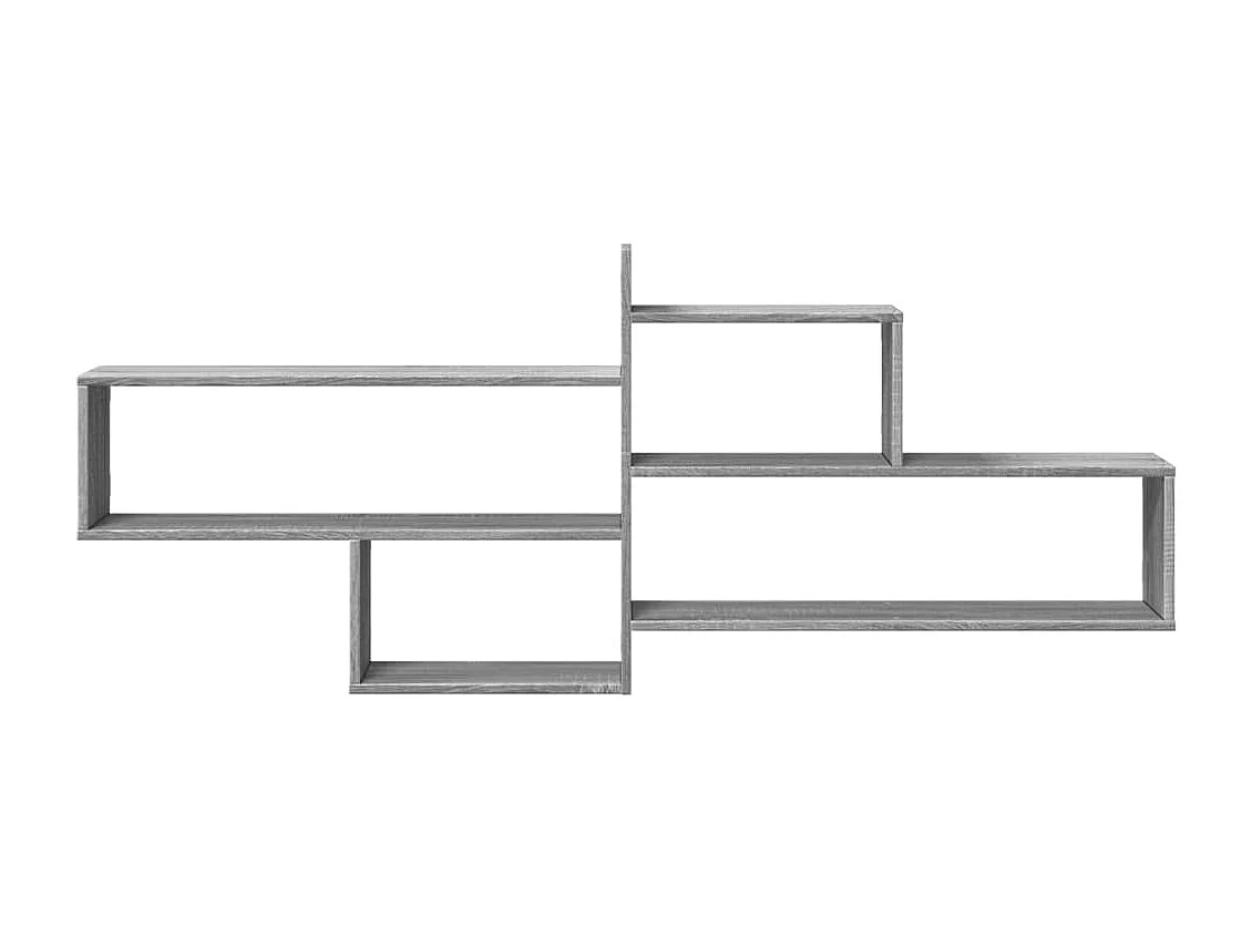 Estante de pared Sonoma gris 167,5x18x68 cm madera de ingeniería
