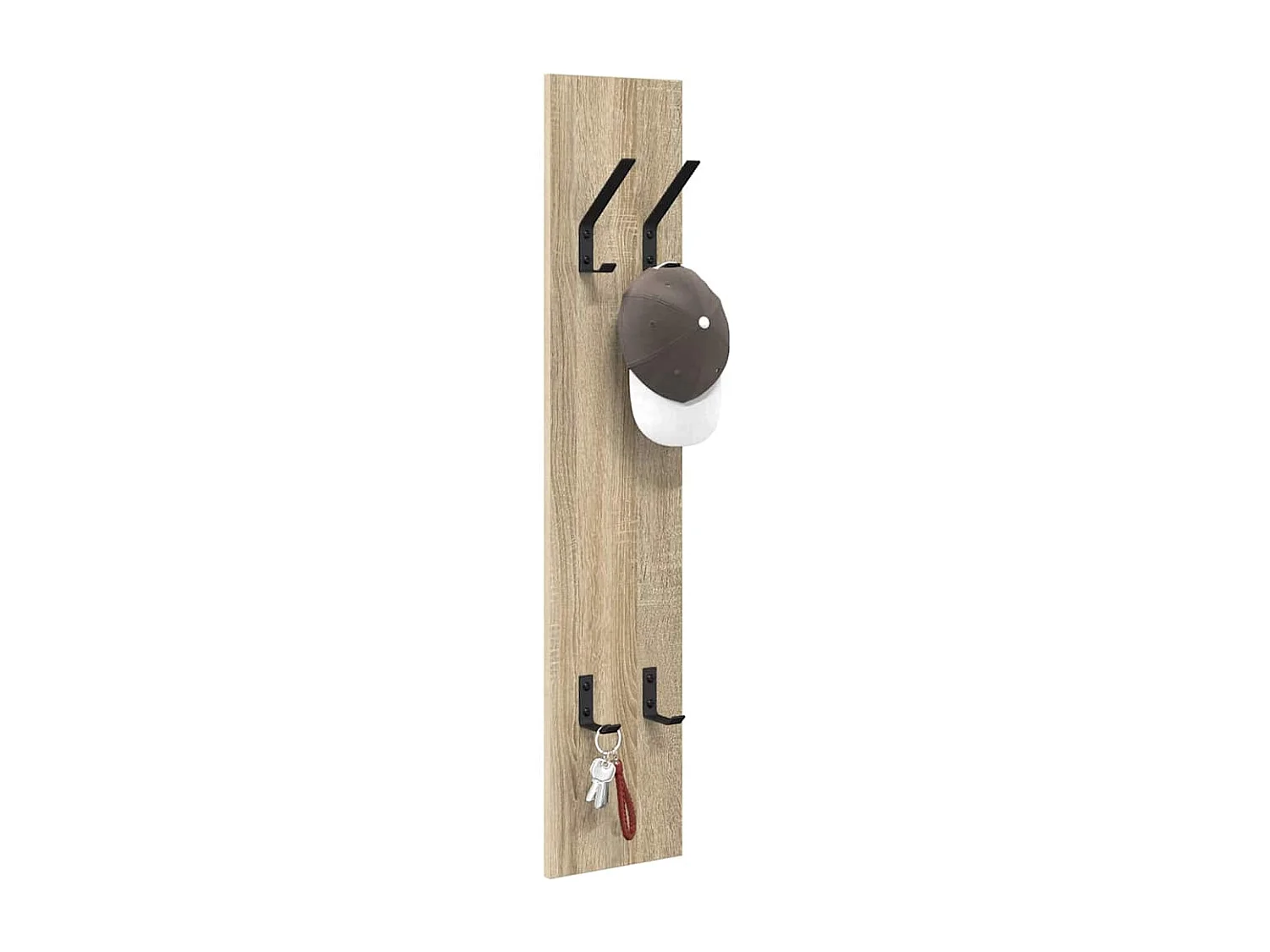 Wandgarderobe aus Sonoma-Eiche, 20 x 1,5 x 100 cm