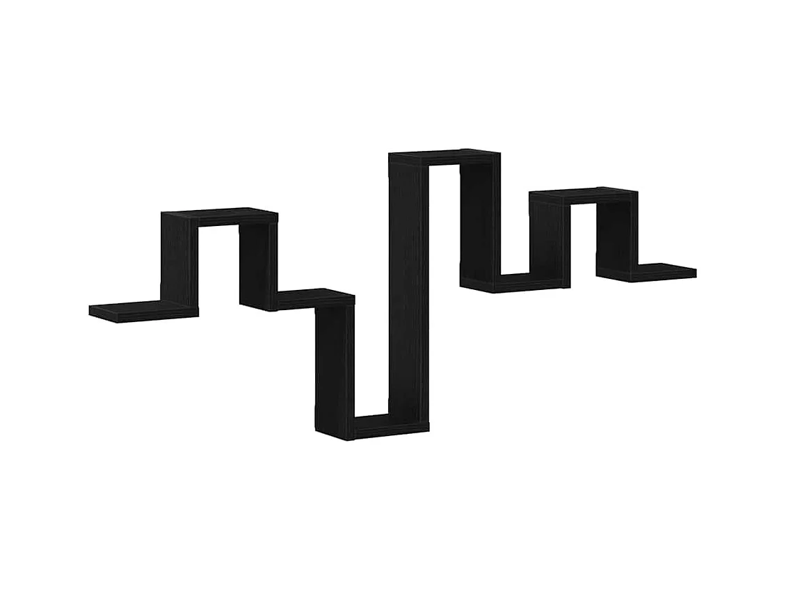 Mensola da parete in rovere nero 104,5x10x43 cm in legno ingegnerizzato