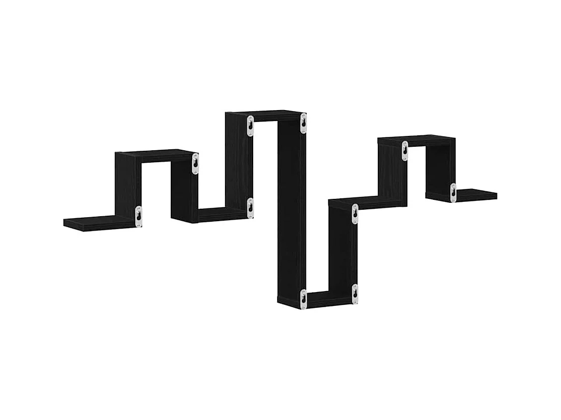 Mensola da parete in rovere nero 104,5x10x43 cm in legno ingegnerizzato