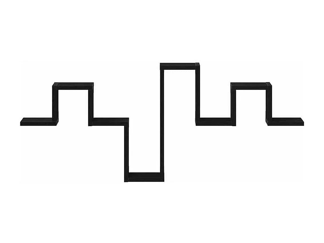 Mensola da parete in rovere nero 104,5x10x43 cm in legno ingegnerizzato