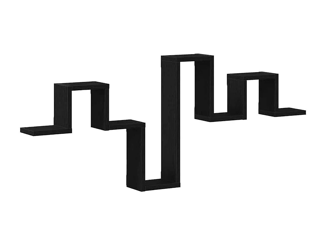 Étagère murale Chêne noir 104,5x10x43 cm Bois d'ingénierie