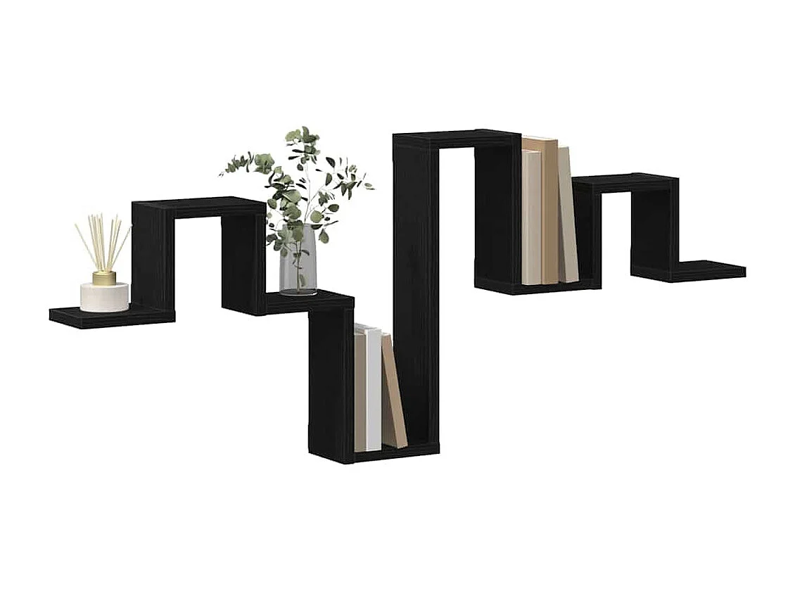 Étagère murale Chêne noir 104,5x10x43 cm Bois d'ingénierie