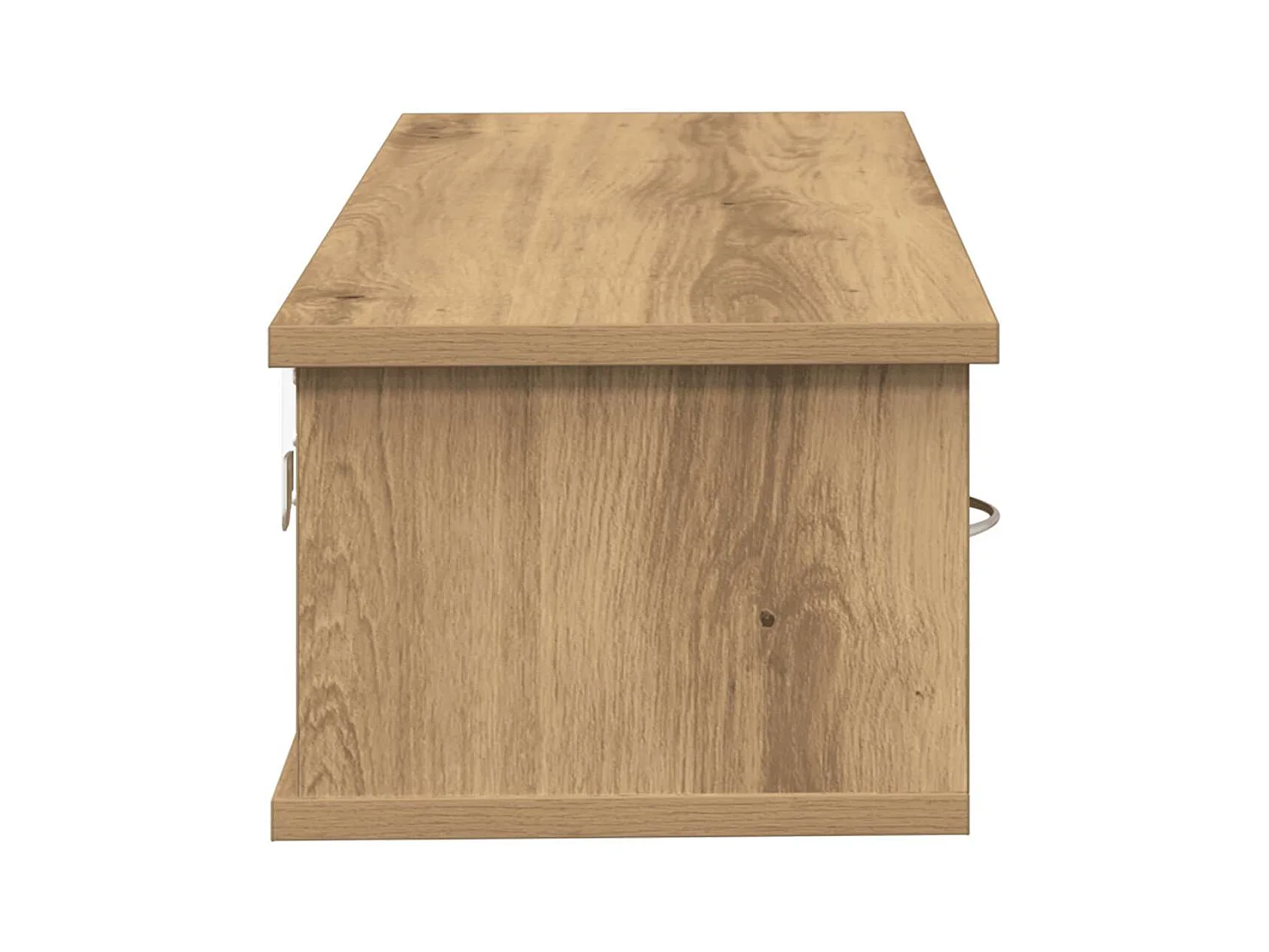 Mobiletto da parete in rovere fatto a mano 88x26x18,5 cm in legno ingegnerizzato