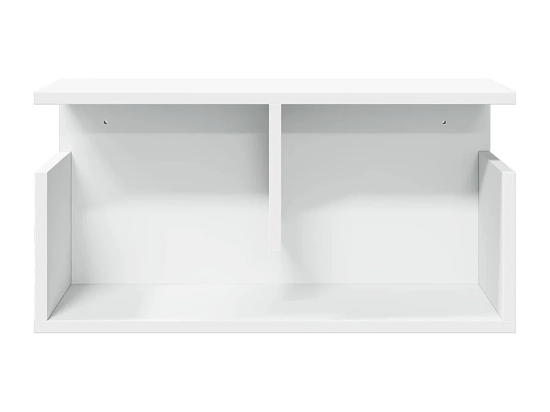 Wandschrank 60x20x30 cm weiß Holzwerkstoff