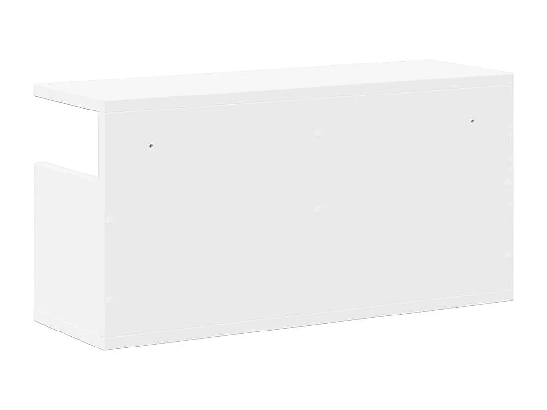 Wandschrank 60x20x30 cm weiß Holzwerkstoff