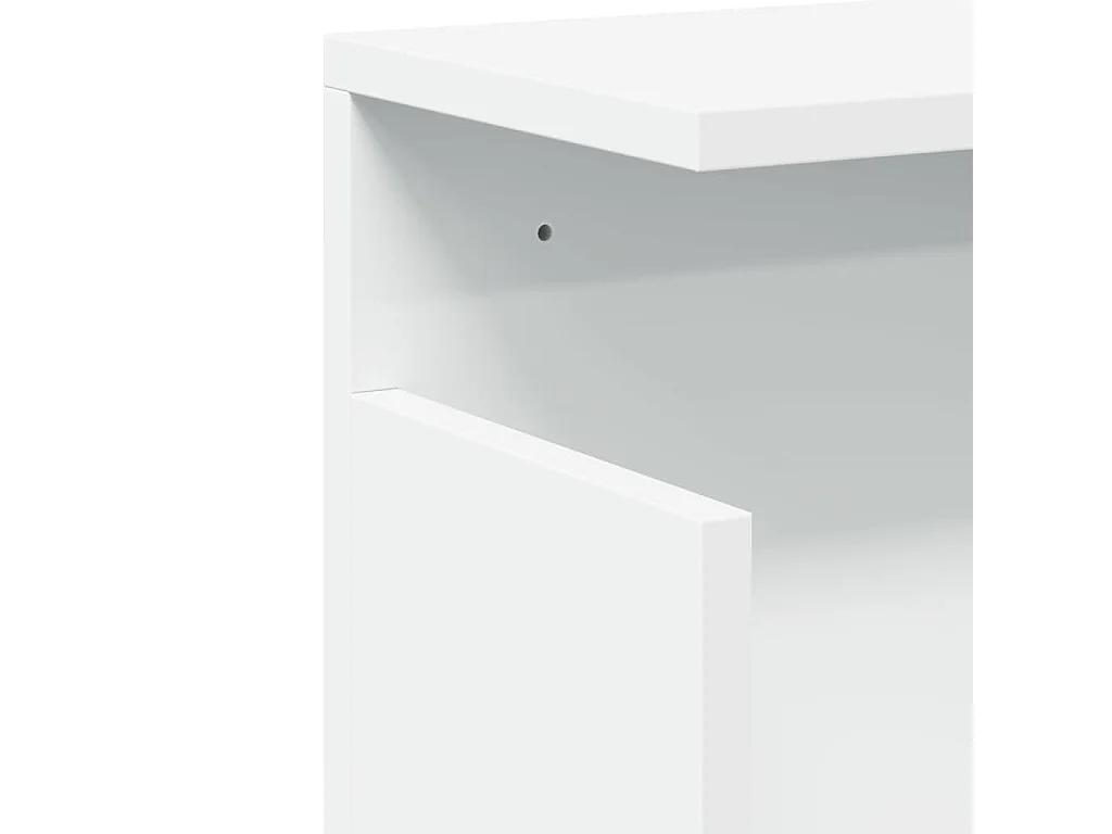 Wandschrank 60x20x30 cm weiß Holzwerkstoff