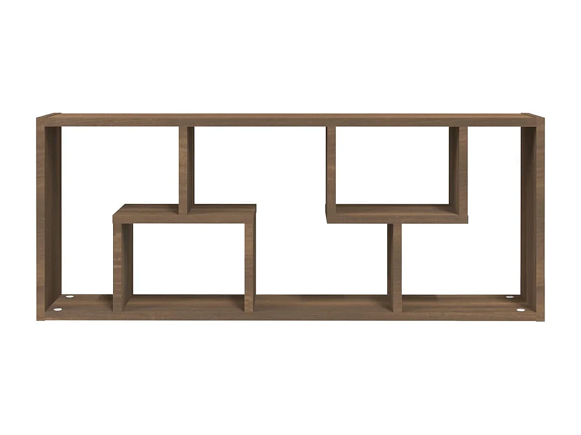 Étagère murale Chêne marron 36x16x90 cm Bois d'ingénierie