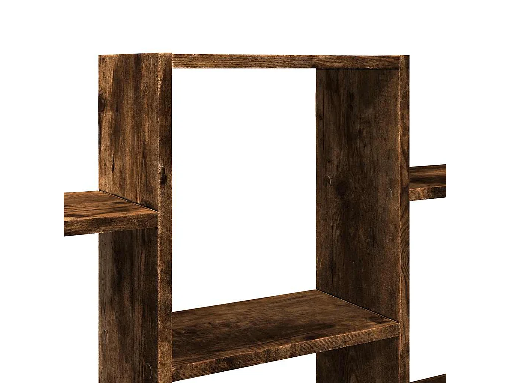 Étagère murale chêne fumé 159x18x66 cm bois d'ingénierie