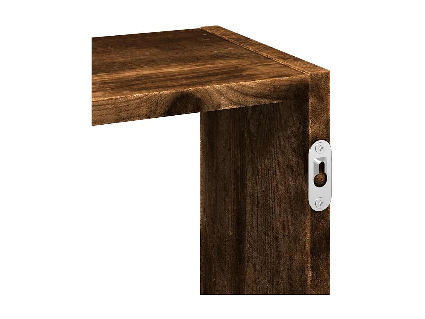 Étagère murale chêne fumé 159x18x66 cm bois d'ingénierie