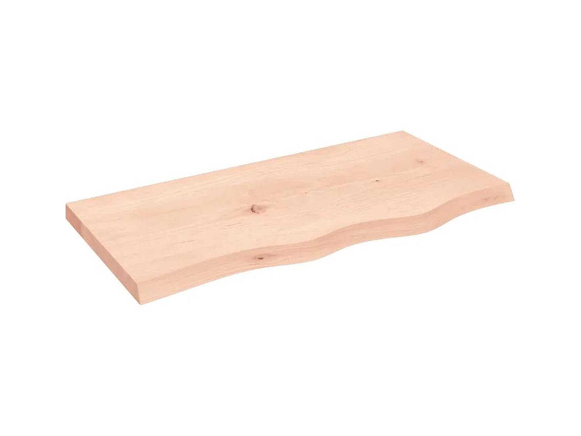 Étagère murale 80x40x(2-4) cm bois de chêne massif non traité