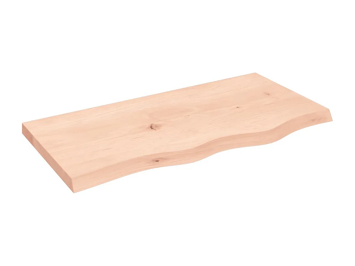 Étagère murale 80x40x(2-4) cm bois de chêne massif non traité