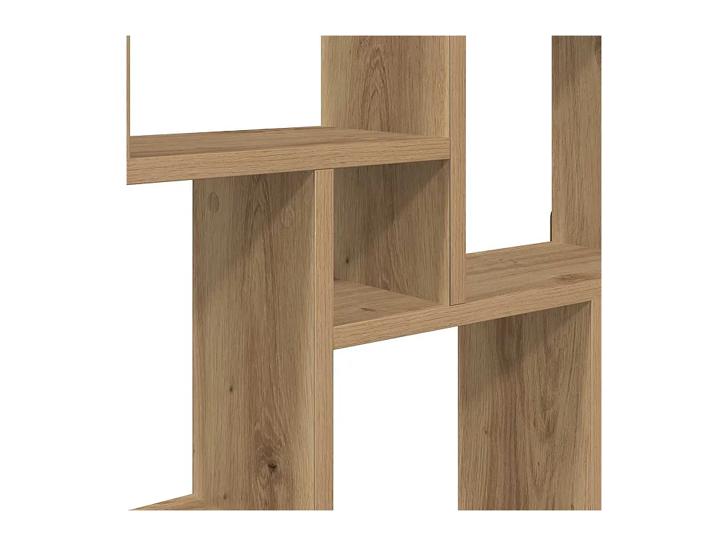 Étagère murale en forme de cube chêne artisanal 90x15x119,5 cm