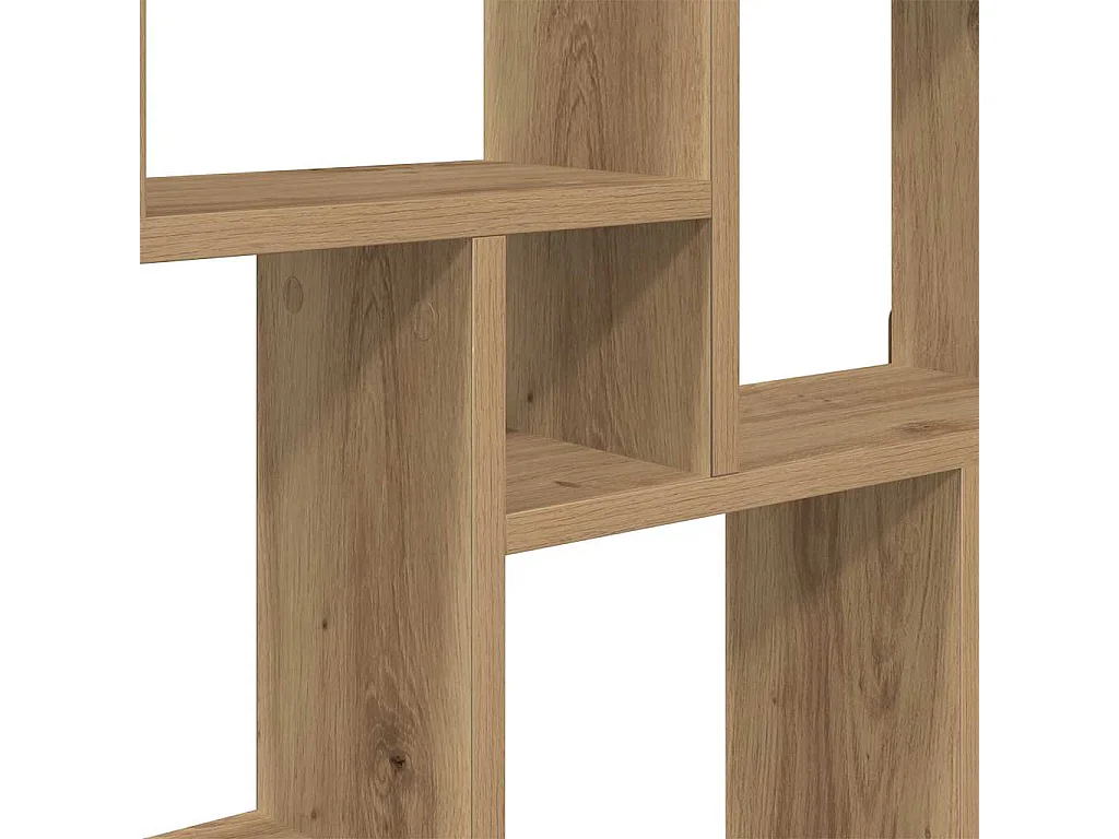 Étagère murale en forme de cube chêne artisanal 90x15x119,5 cm