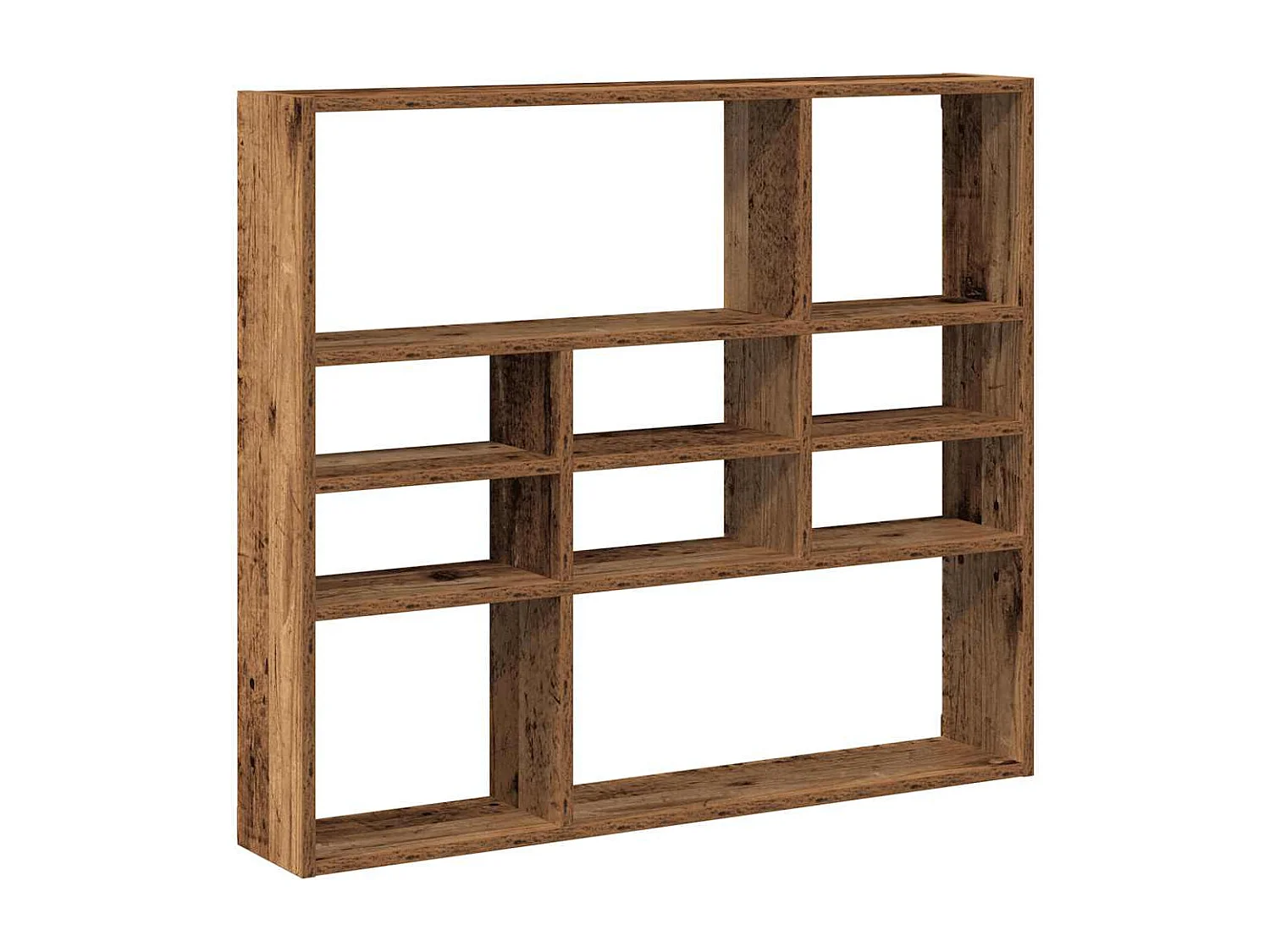 Étagère murale vieux bois 90x16x78 cm bois d'ingénierie