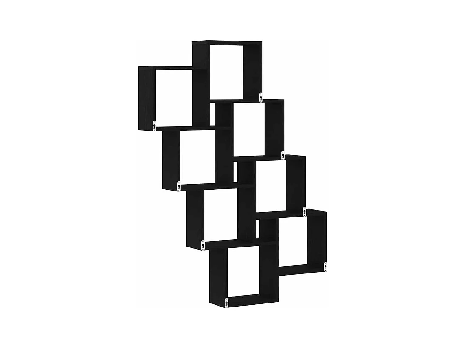 Parete attrezzata in rovere nero 90x15x119,5 cm in legno ingegnerizzato