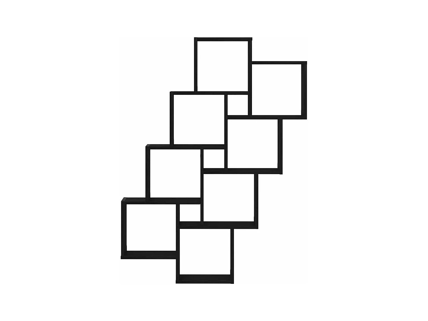 Parete attrezzata in rovere nero 90x15x119,5 cm in legno ingegnerizzato