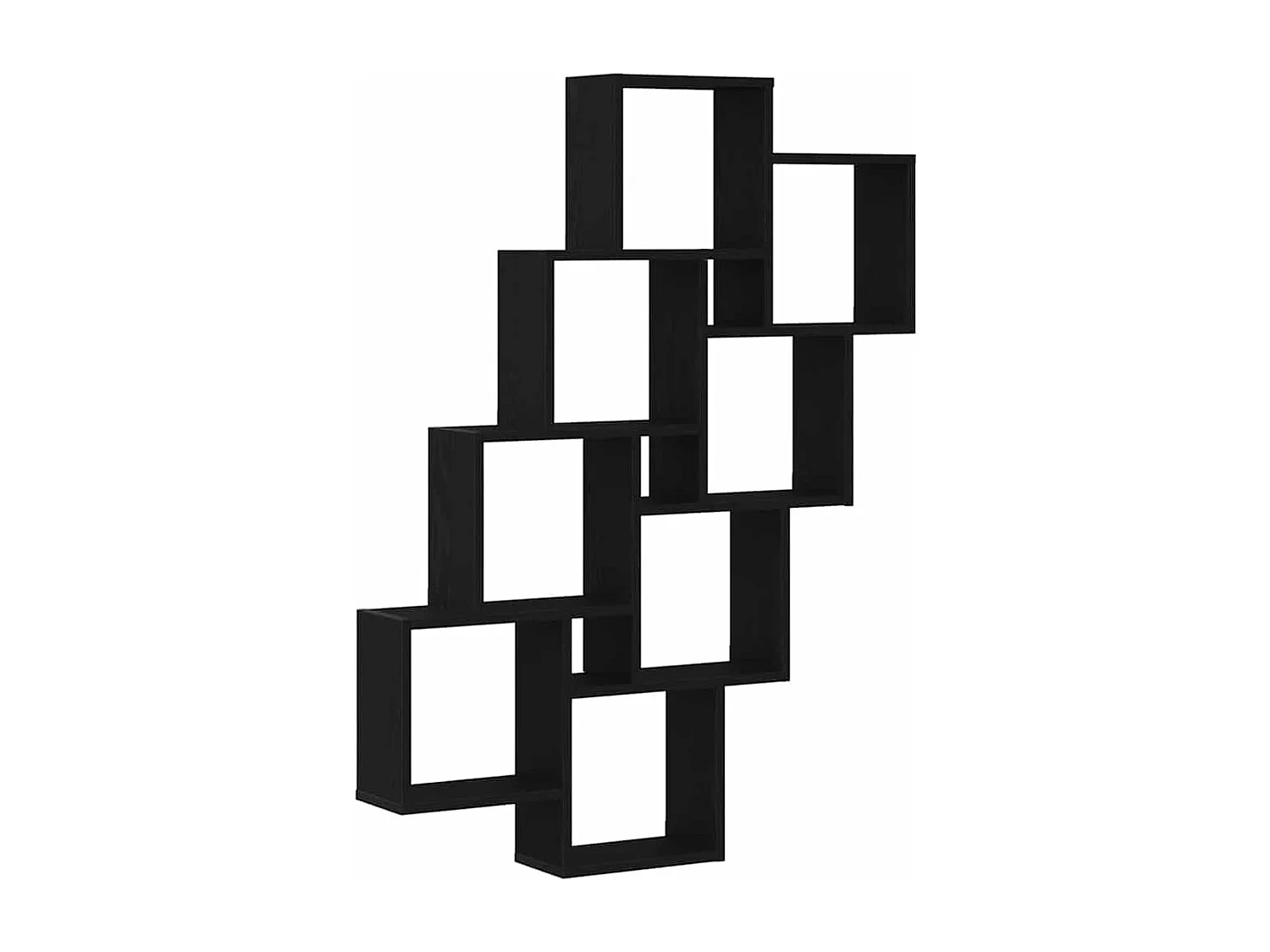 Meuble mural en chêne noir 90x15x119,5 cm en bois d'ingénierie