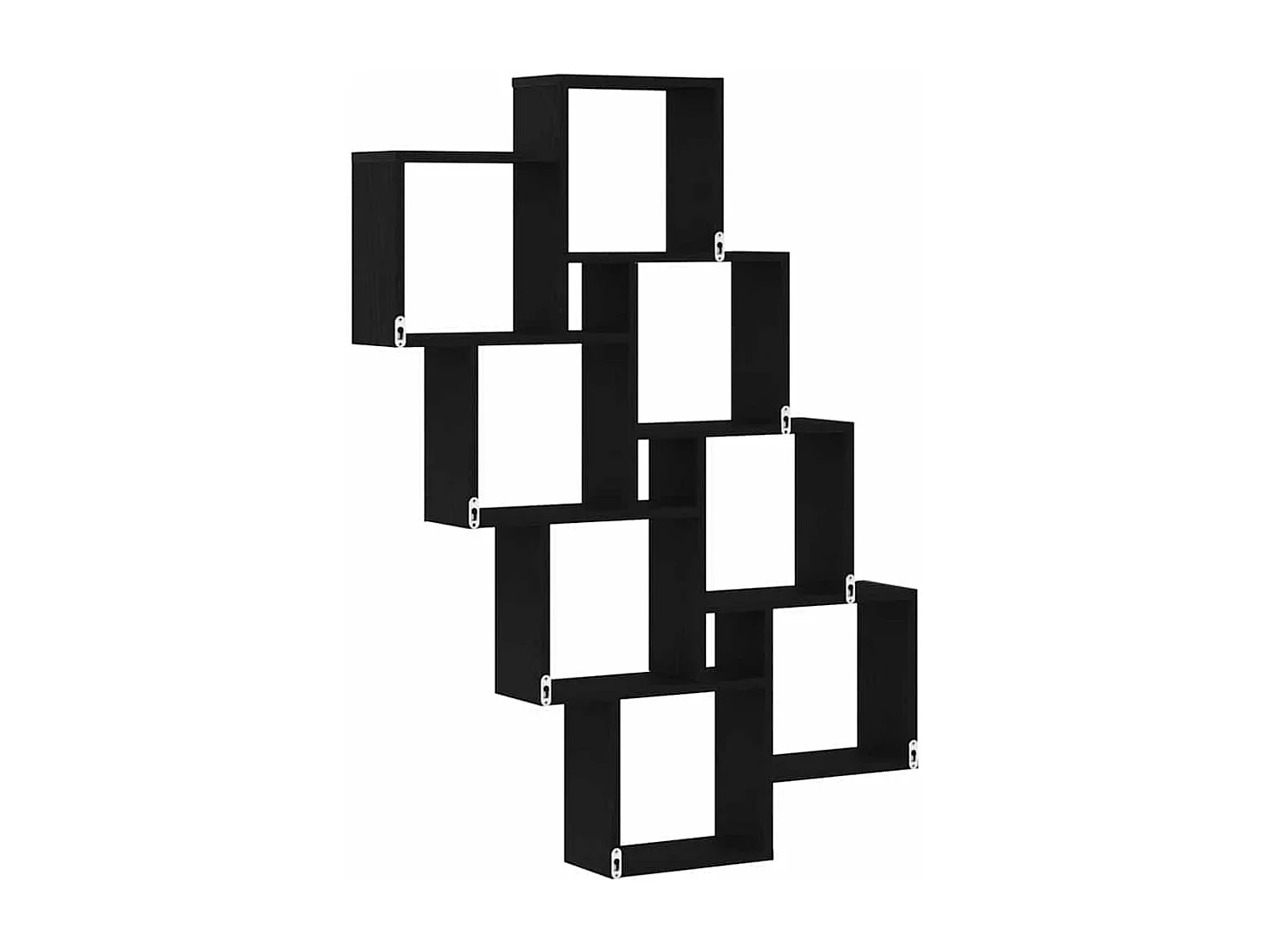 Meuble mural en chêne noir 90x15x119,5 cm en bois d'ingénierie