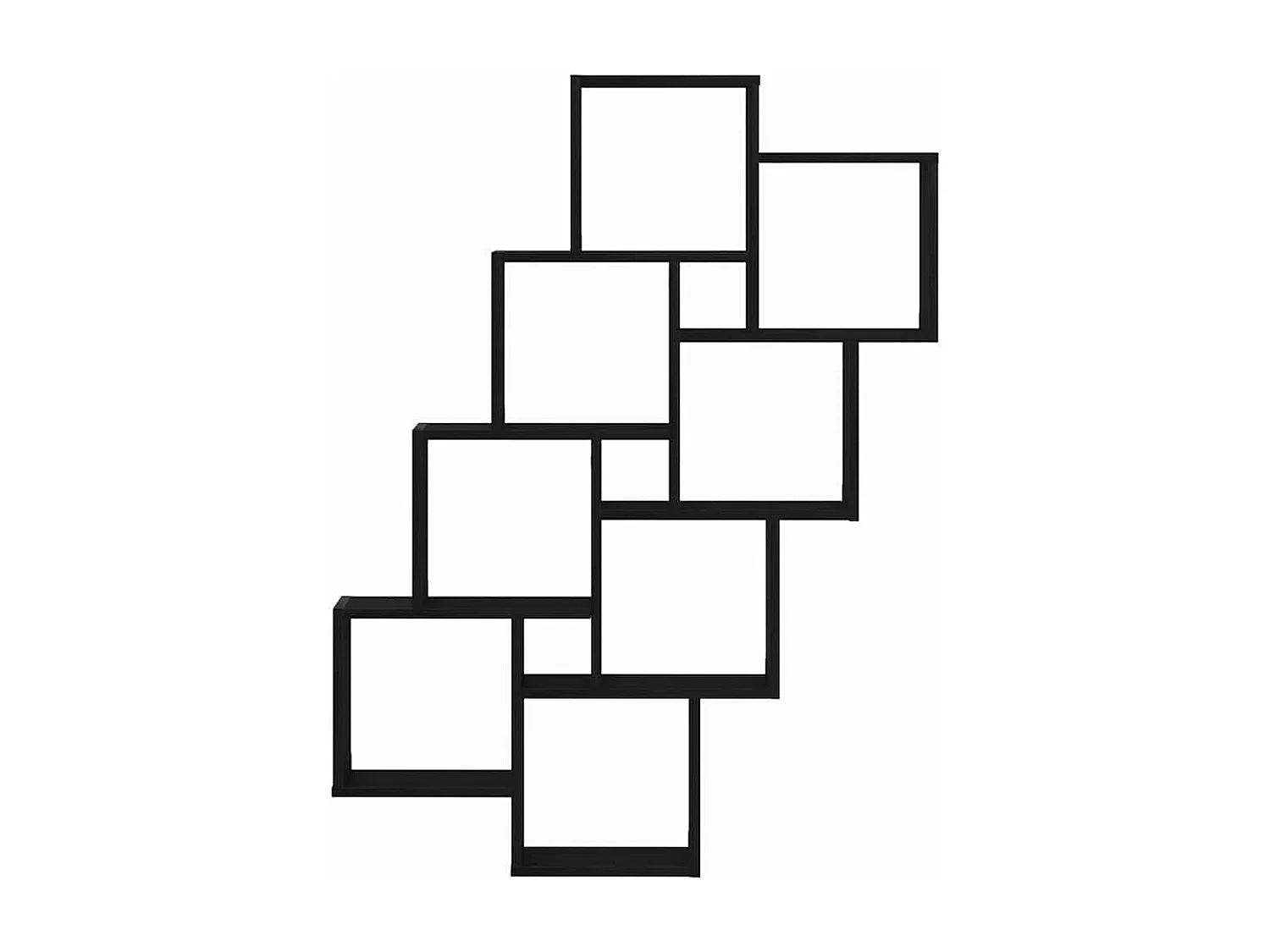 Meuble mural en chêne noir 90x15x119,5 cm en bois d'ingénierie