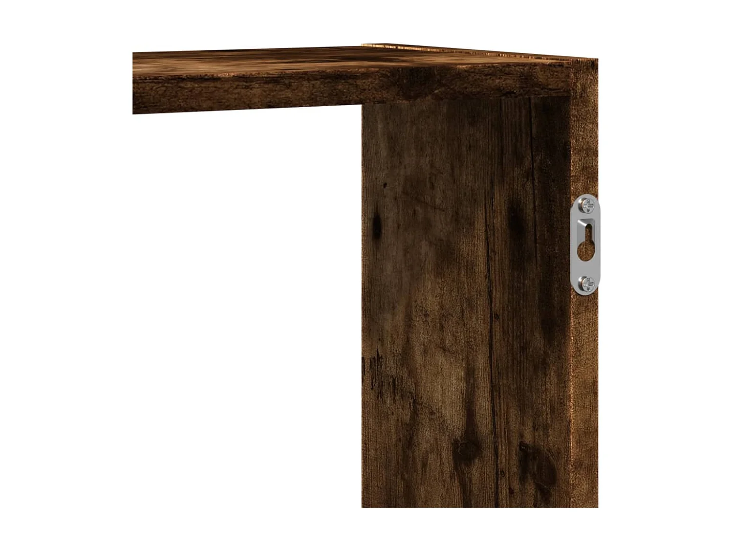 Estante de pared de roble ahumado 159x18x65 cm madera de ingeniería