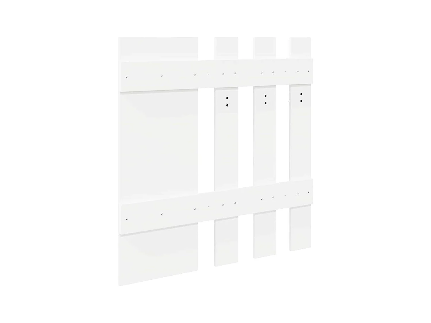 Appendiabiti da parete Bianco 100 x 10 x 100 cm Legno ingegnerizzato