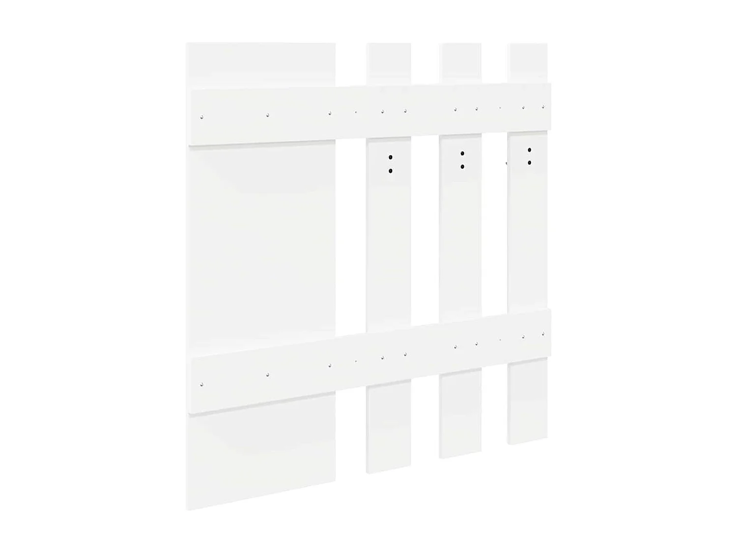Porte-manteau mural Blanc 100 x 10 x 100 cm Bois d'ingénierie