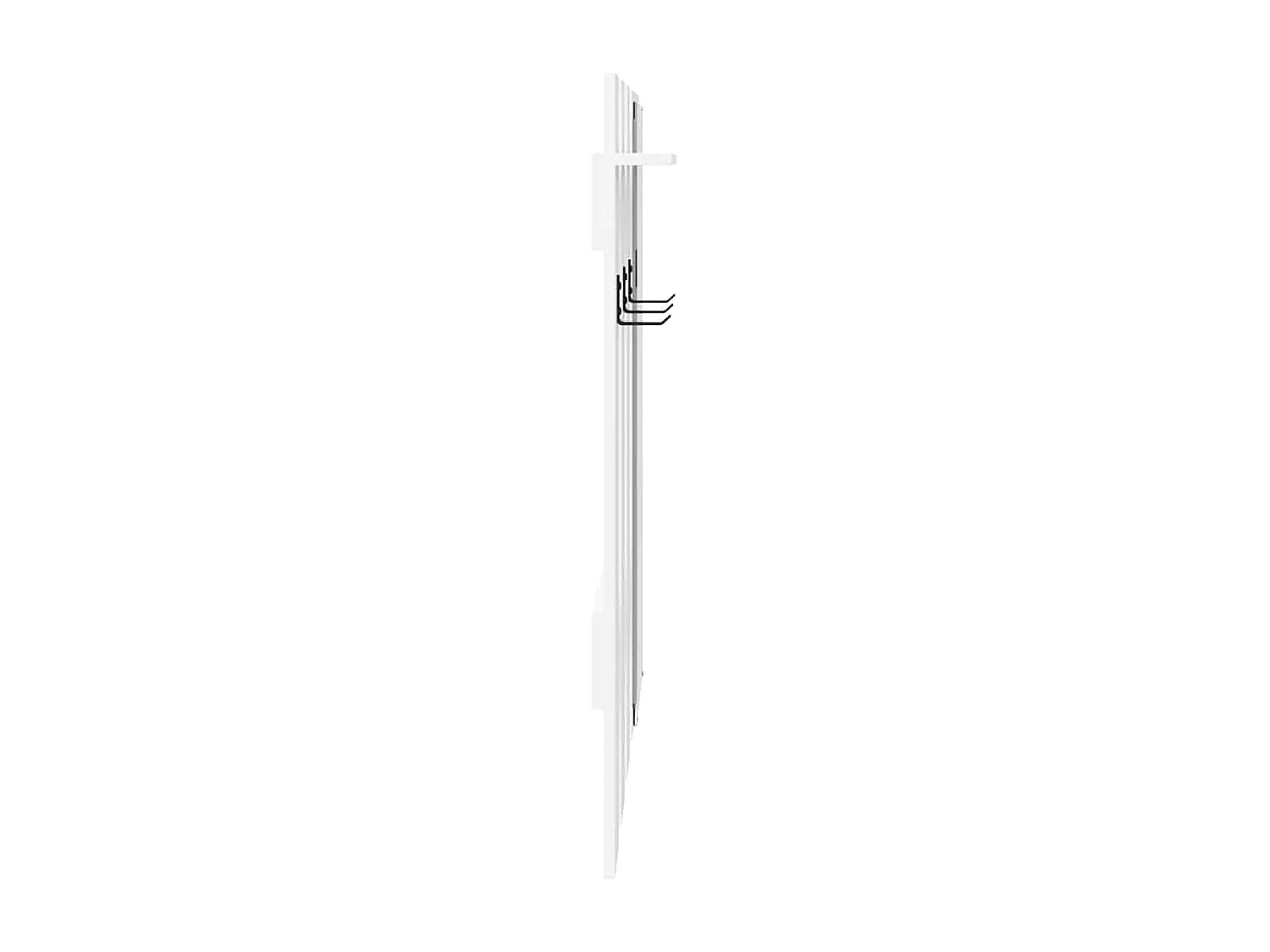 Porte-manteau mural Blanc 100 x 10 x 100 cm Bois d'ingénierie