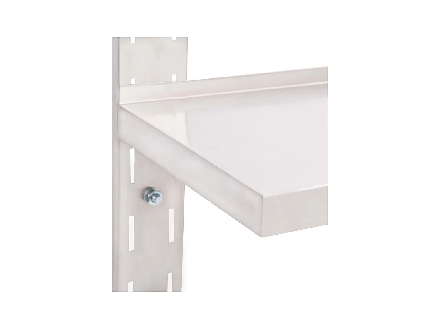 Estante de pared de 2 niveles Acero inoxidable 150x30 cm