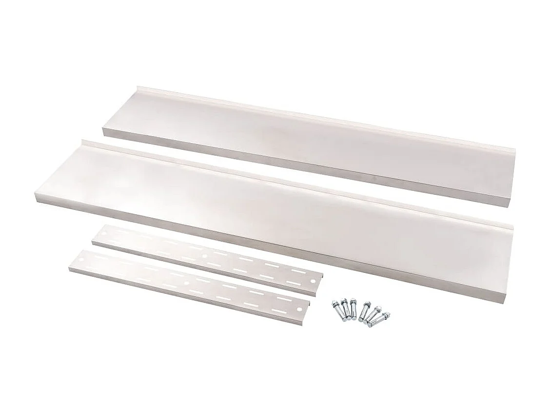 Étagère murale à 2 niveaux Acier inoxydable 150x30 cm