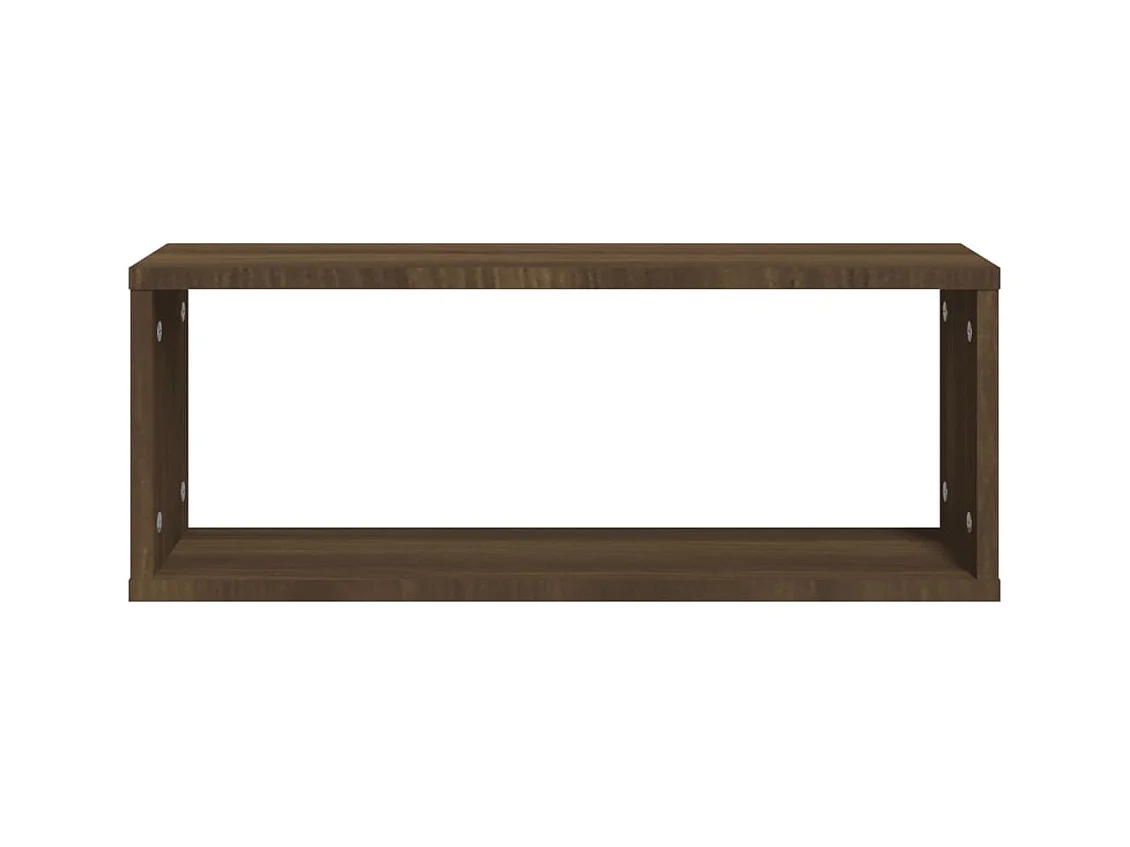 Étagères murales cube 6 pcs Chêne marron Bois d’ingénierie