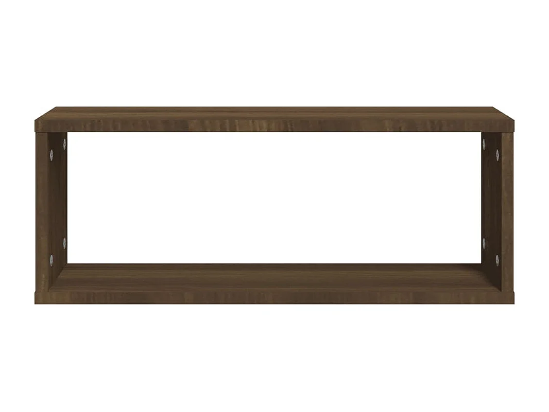 Étagères murales cube 6 pcs Chêne marron Bois d’ingénierie
