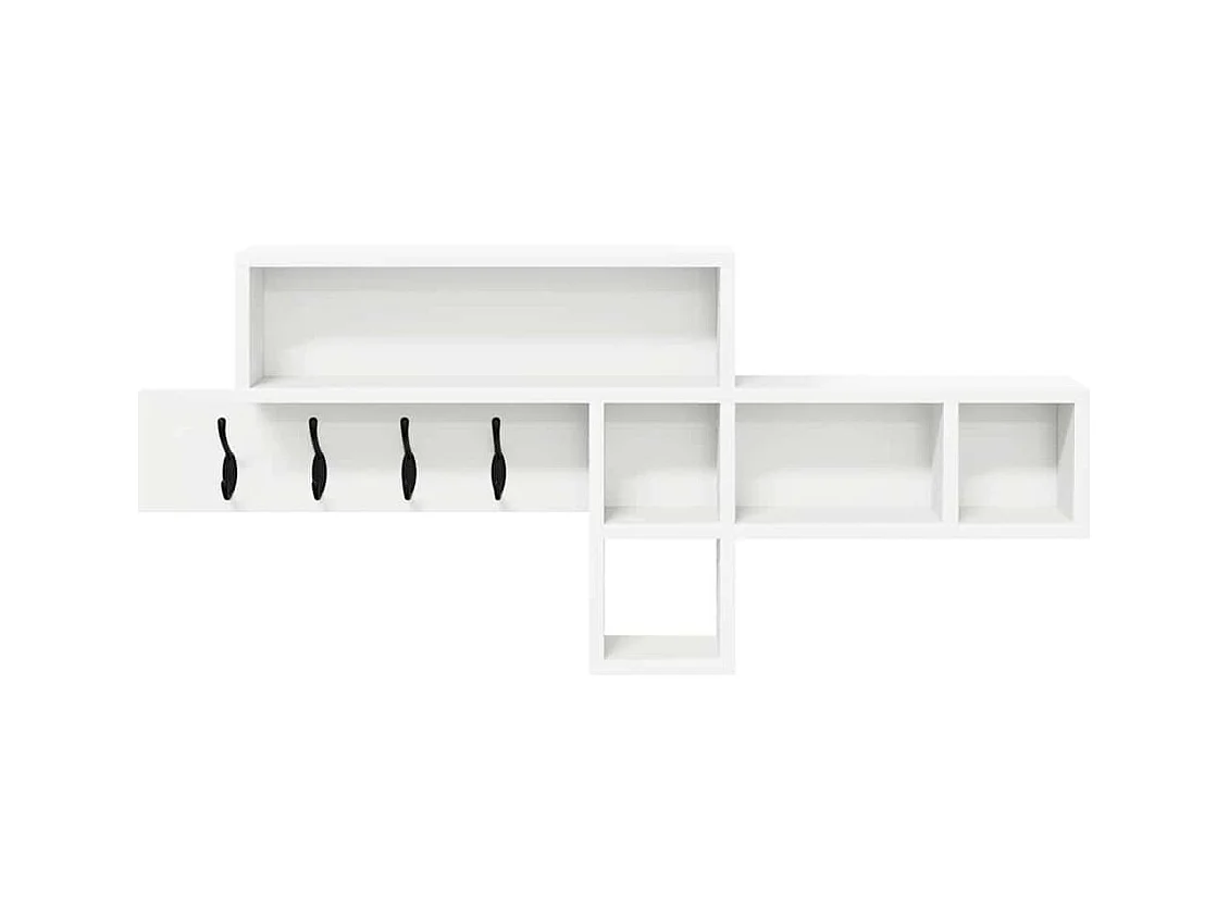 Appendiabiti da parete Bianco 100 x 12 x 43,5 cm Legno ingegnerizzato