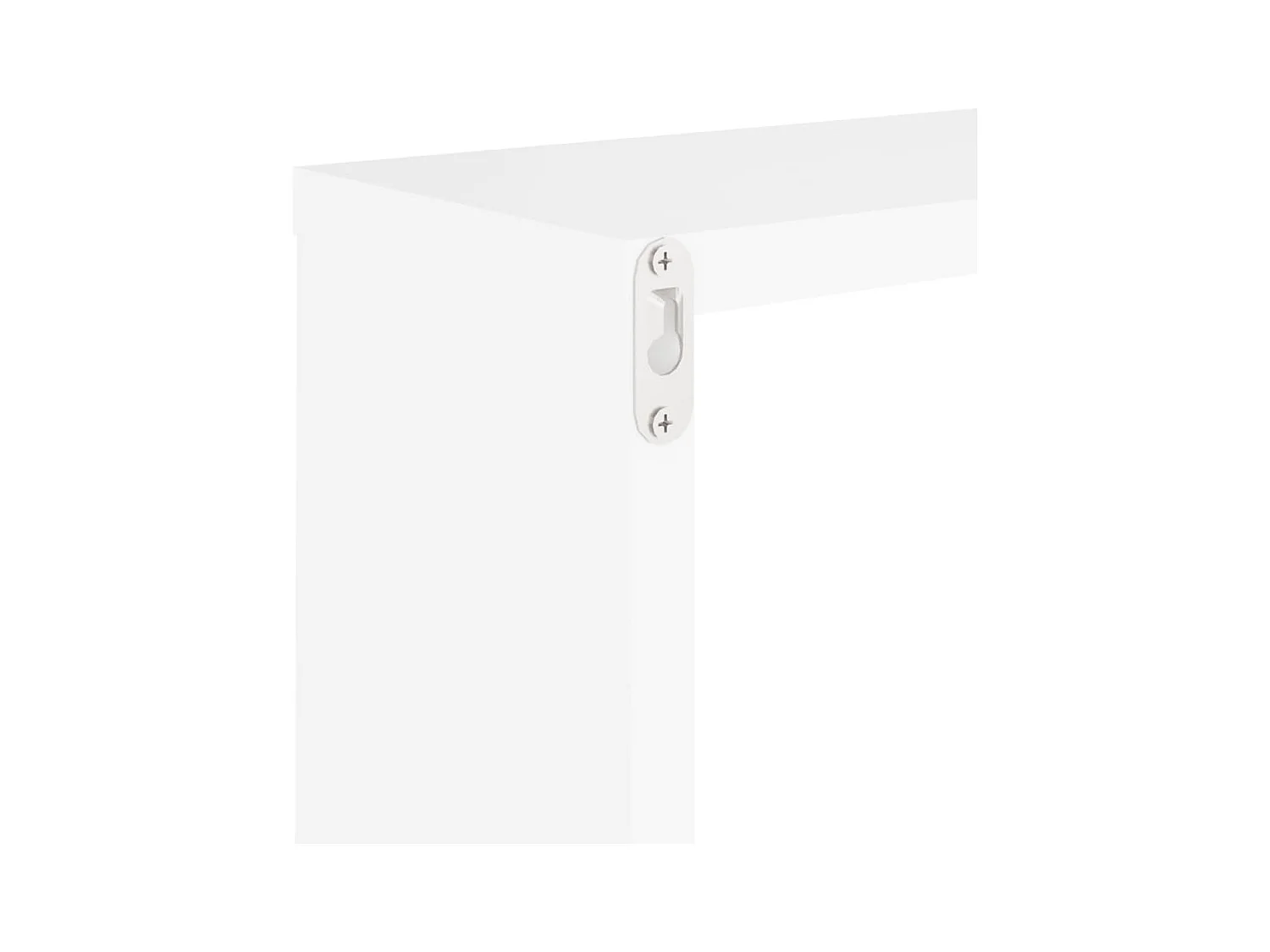 Mensole a cubo da parete 4 pezzi bianche 30x15x30 cm