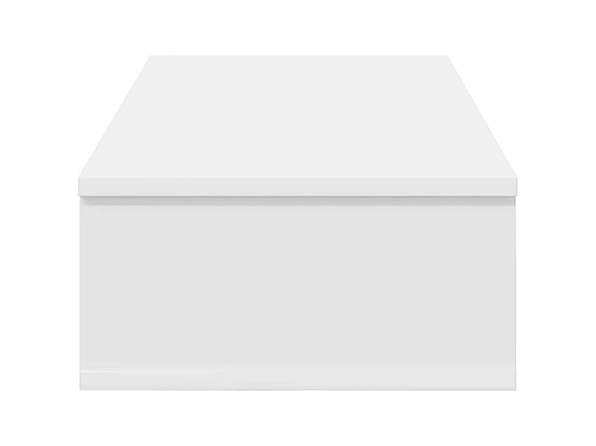 Mensola da parete con cassetti bianca 80x31x17 cm in legno ingegnerizzato