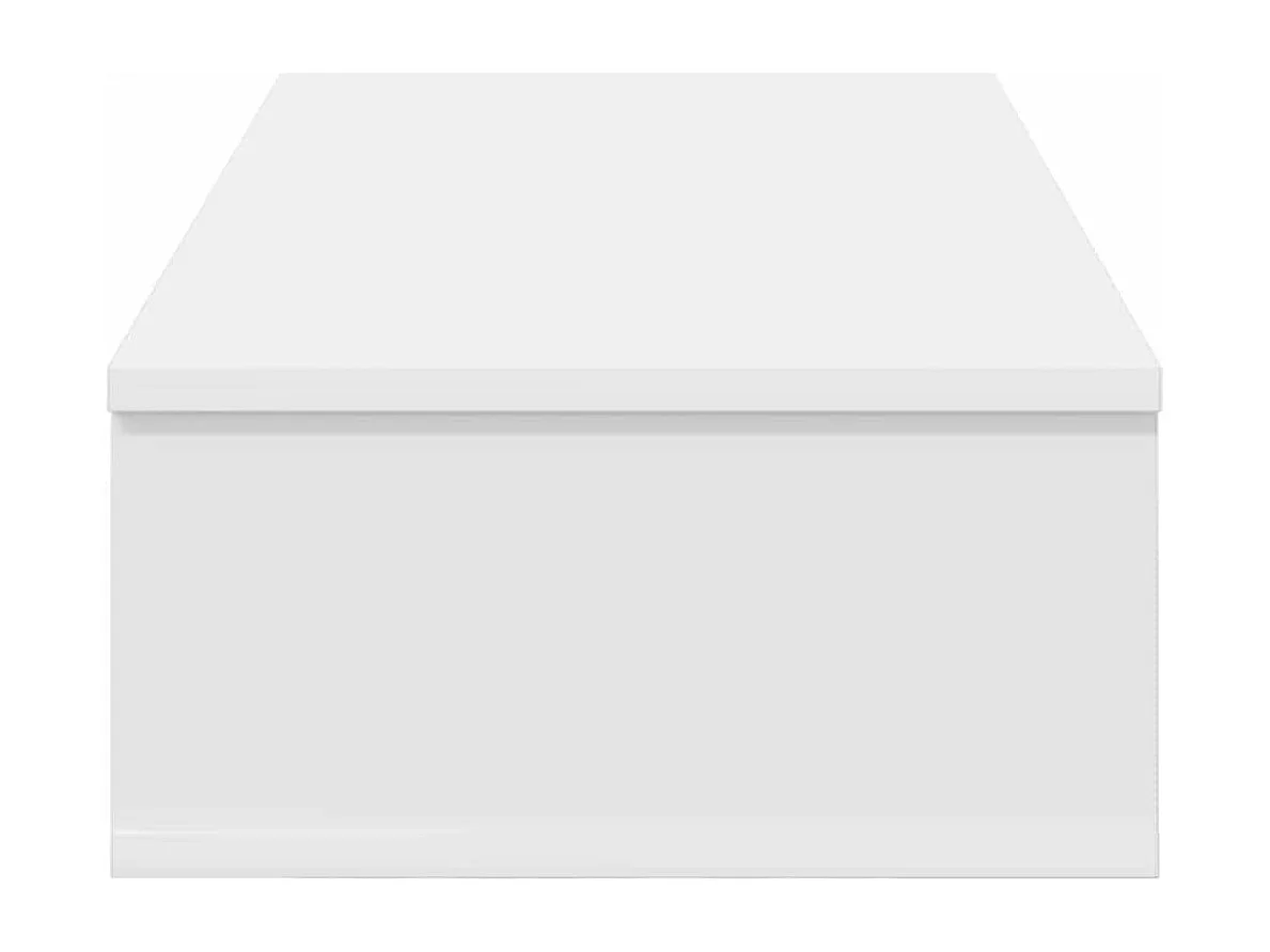 Étagère murale avec tiroirs blanc 80x31x17 cm bois d'ingénierie