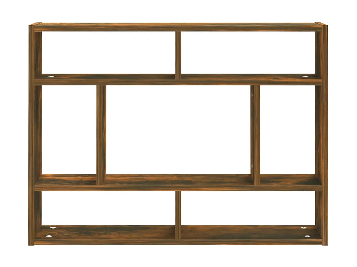 Étagère murale Chêne fumé 75x16x55 cm Bois d'ingénierie