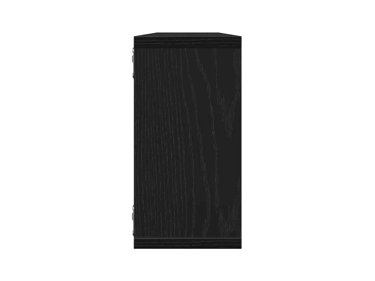 Mensole a cubo da parete 4 pezzi rovere nero 100x15x30 cm legno