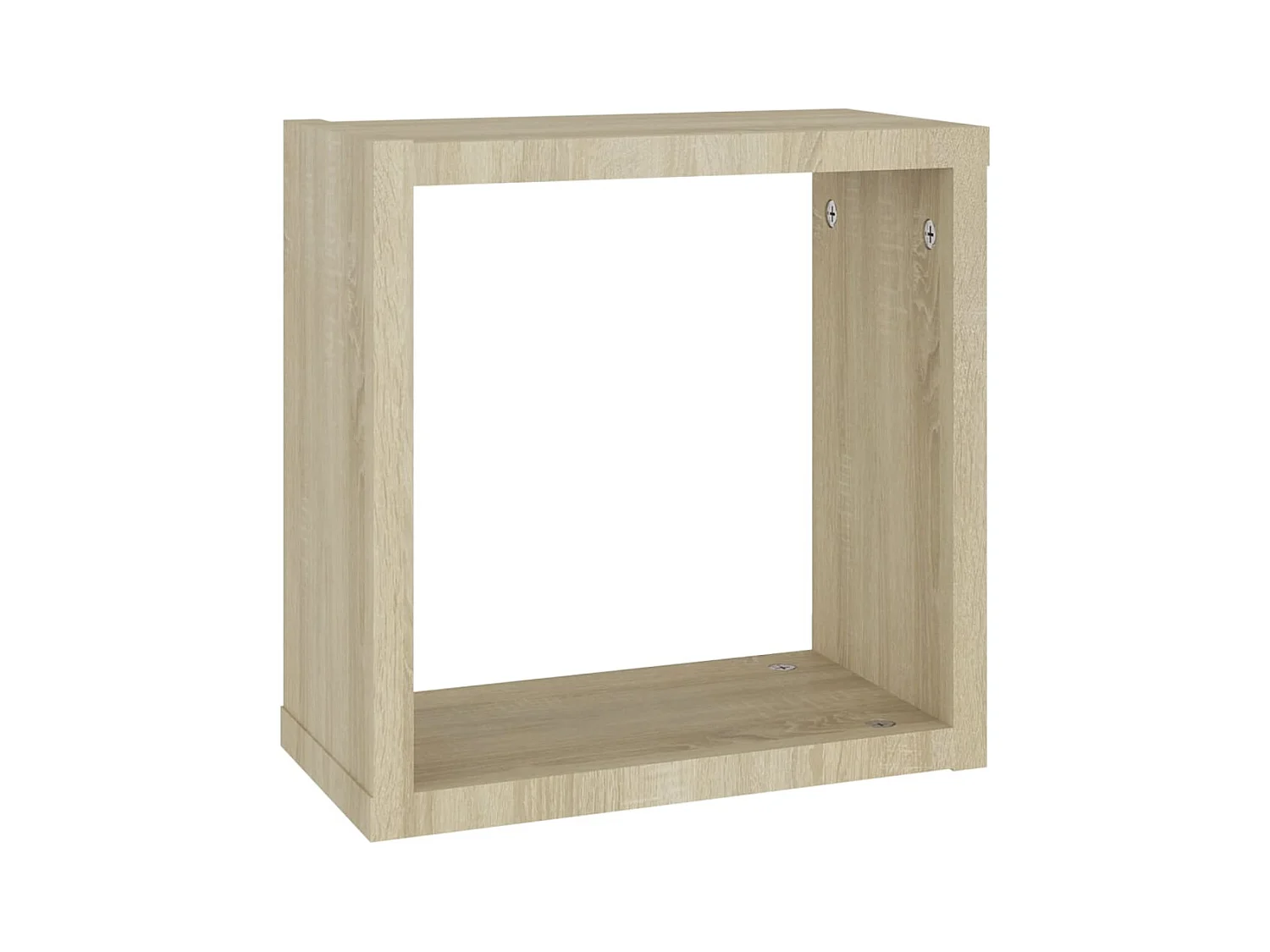 Mensole a cubo da parete 2 pezzi in rovere sonoma 30x15x30 cm