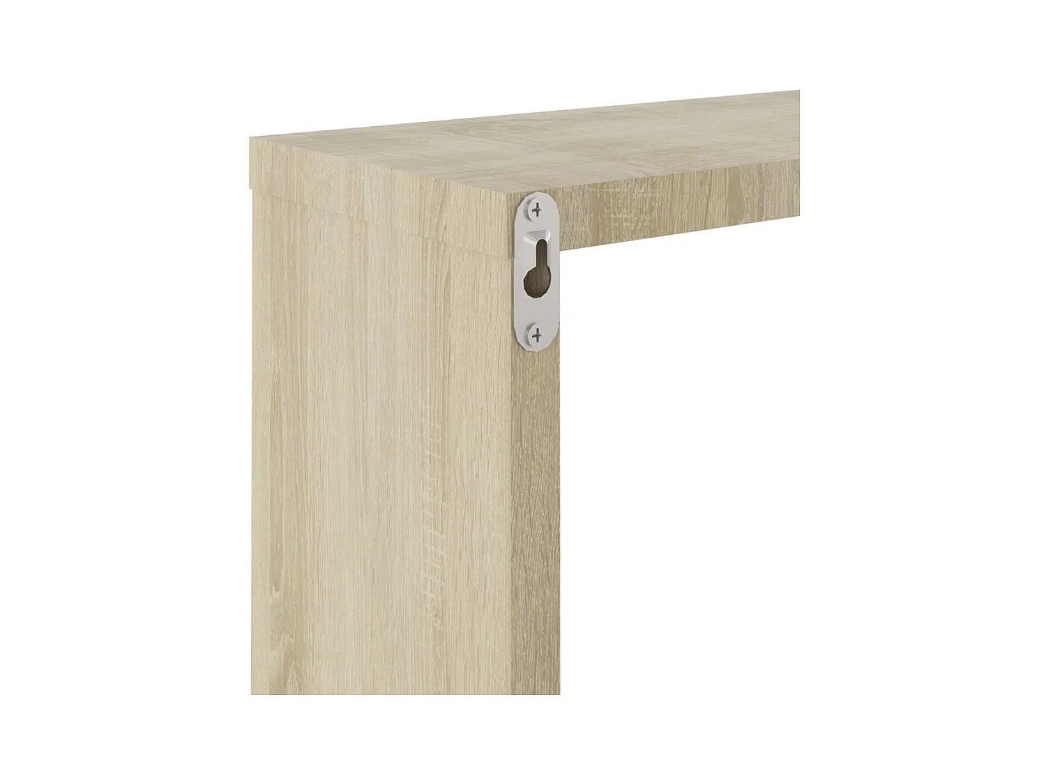 Mensole a cubo da parete 2 pezzi in rovere sonoma 30x15x30 cm