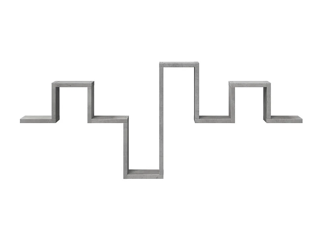 Estante de pared de hormigón gris 104,5x10x43 cm madera de ingeniería