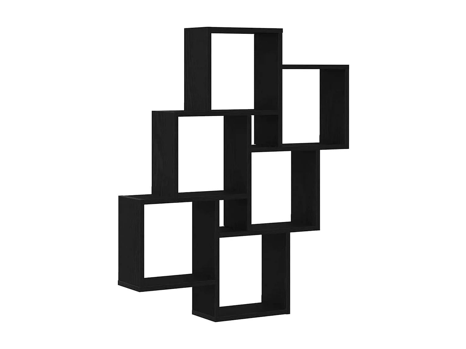 Meuble mural Chêne noir 78x15x92 cm en bois reconstitué