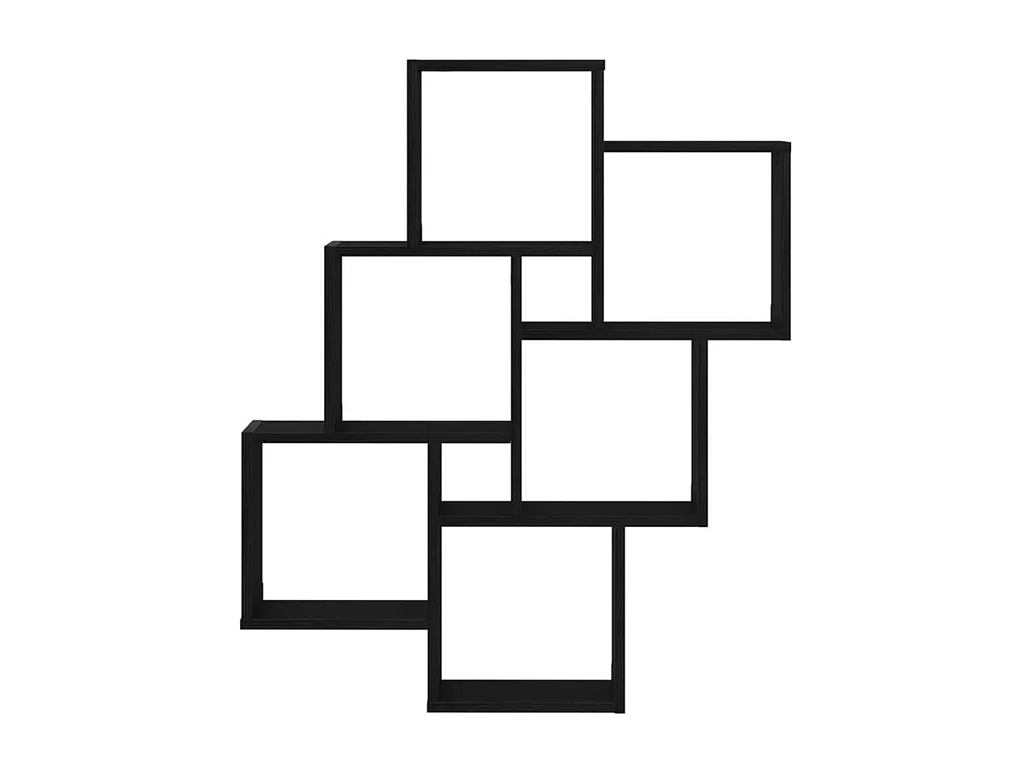 Meuble mural Chêne noir 78x15x92 cm en bois reconstitué