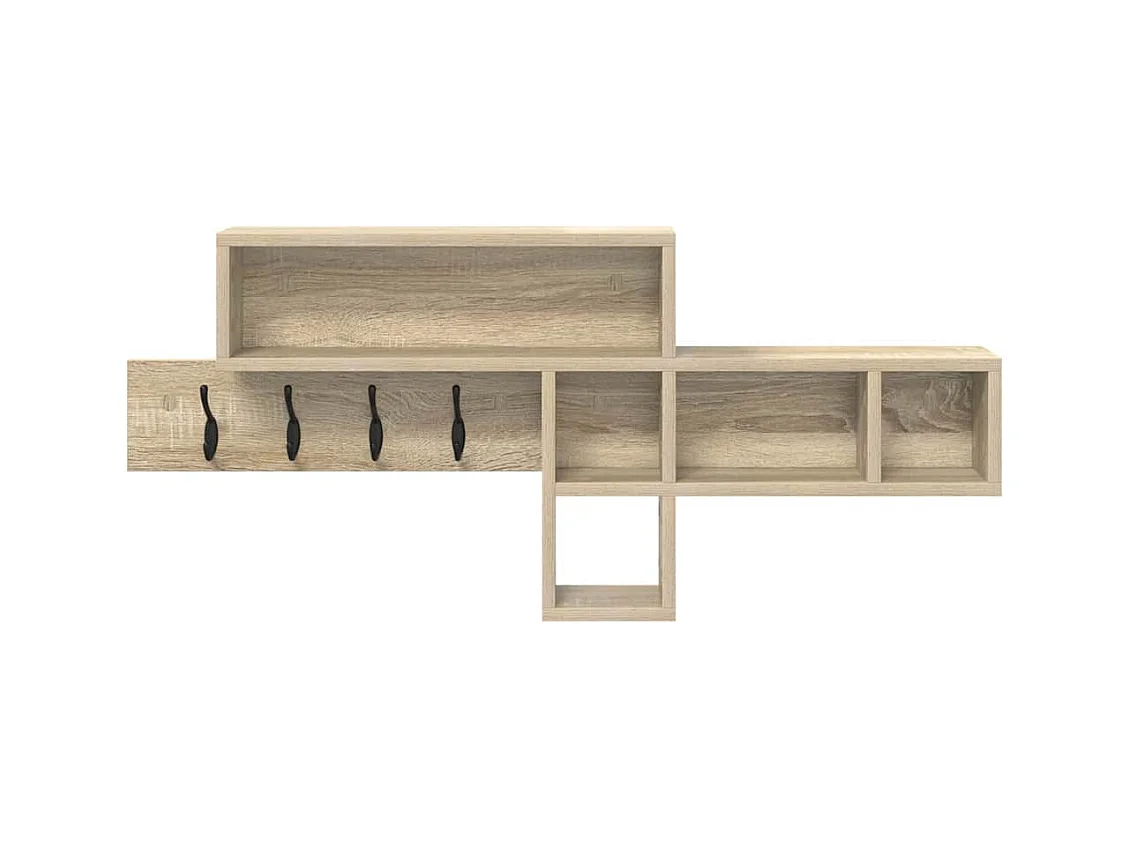 Porte-manteau mural Chêne Sonoma 100 x 12 x 43.5 cm