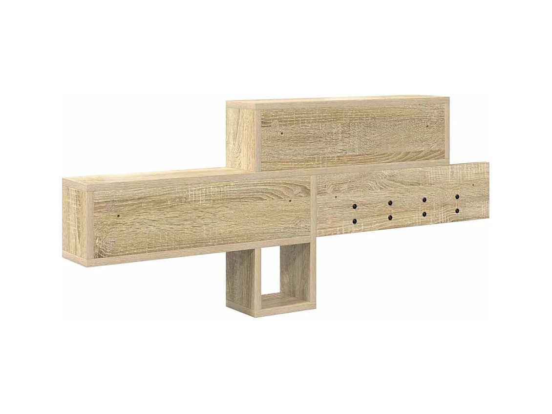 Porte-manteau mural Chêne Sonoma 100 x 12 x 43.5 cm