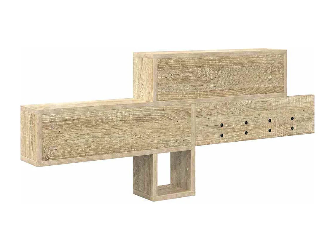 Perchero de pared de roble Sonoma 100 x 12 x 43,5 cm