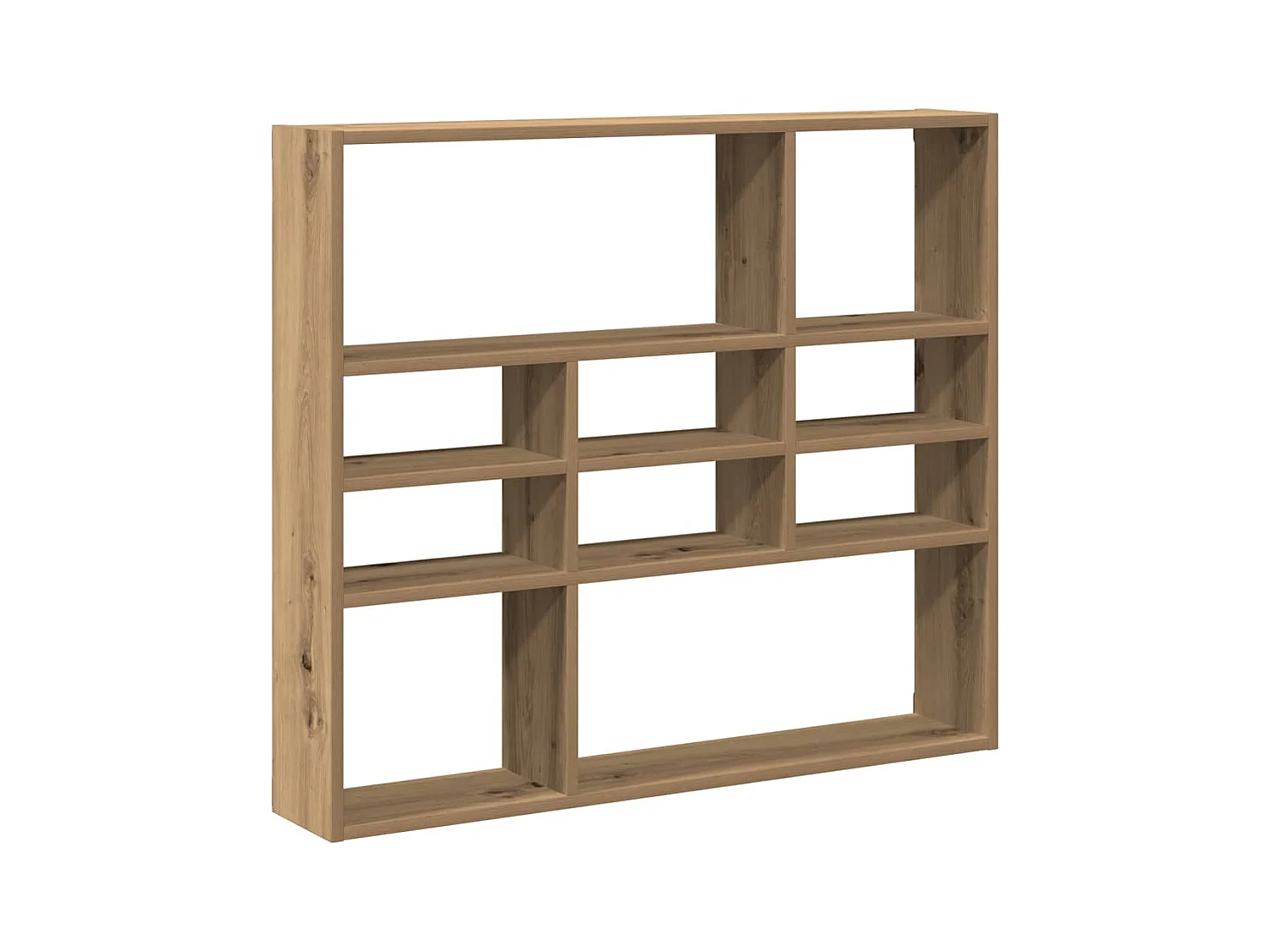 Étagère murale chêne artisanal 90x16x78 cm bois d'ingénierie