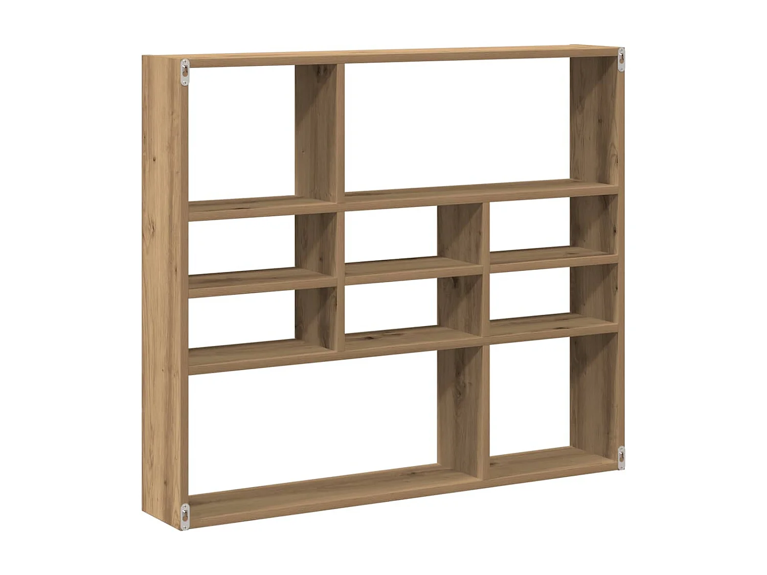 Étagère murale chêne artisanal 90x16x78 cm bois d'ingénierie