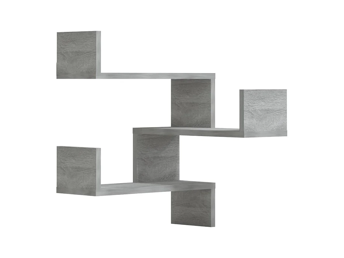 Étagères d'angle murales 2 pcs Sonoma gris 40x40x50 cm Bois